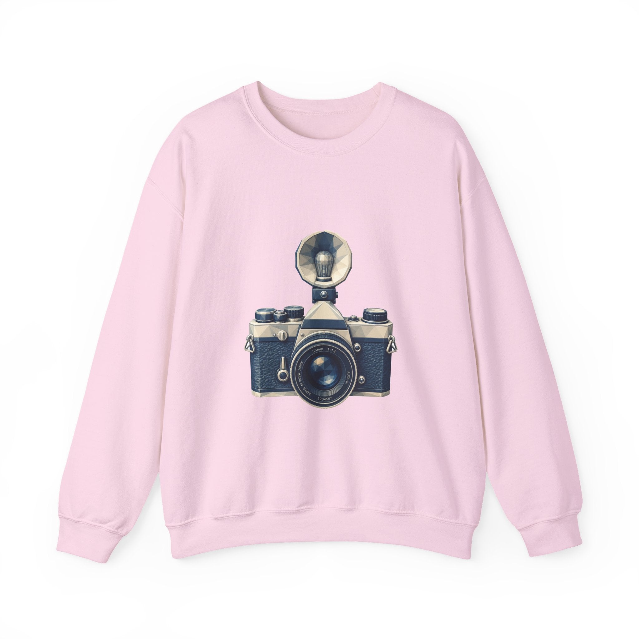 Matching Couple Sweatshirt - Camera & Film Matching Couple Comfort Colors Crew Geometric Art His Hers Love Gift - Design A