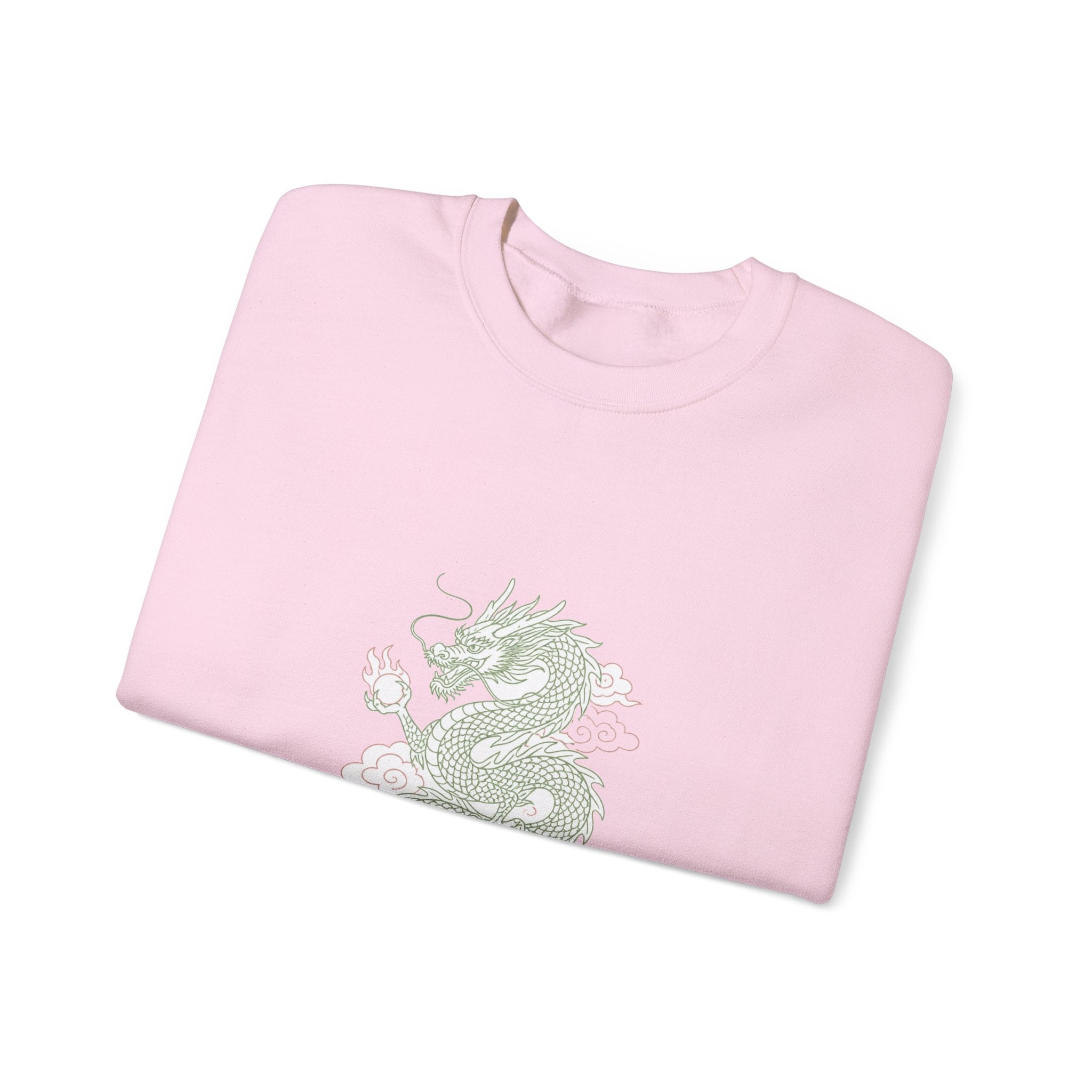 Matching Couple Sweatshirt - Dragon & Phoenix Matching Couple Premium Fleece Sweatshirt Minimalist Art His Hers Christmas Gift - Design A