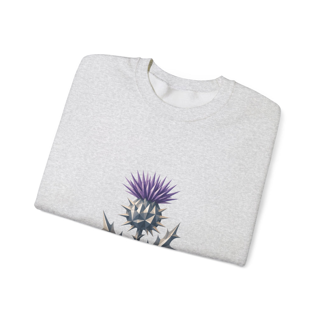 Matching Couple Sweatshirt - Lavender & Thistle Matching Couple Comfort Colors Crew Geometric Art His Hers Love Gift - Design B