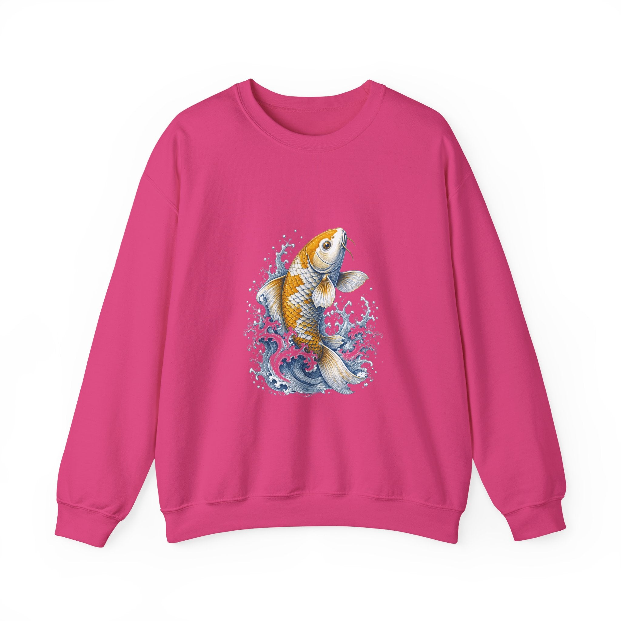 Matching Couple Sweatshirt - Koi Fish Yin Yang Matching Couple Comfort Colors Crew Vintage Art His Hers Honeymoon Gift - Design A