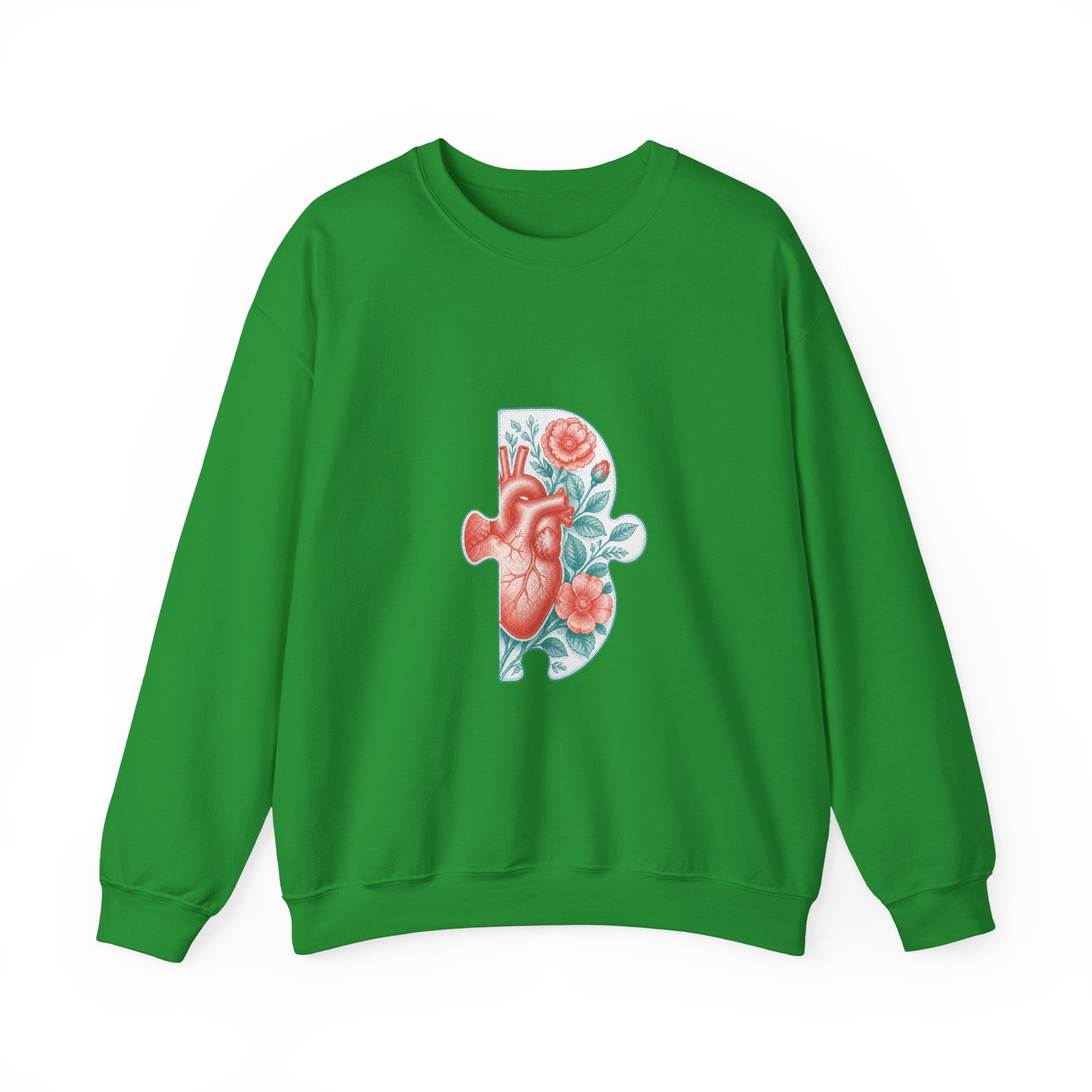 Matching Couple Sweatshirt - Puzzle Pieces Matching Couple Crewneck Sweatshirt Vintage Art His Hers Wedding Gift - Design B