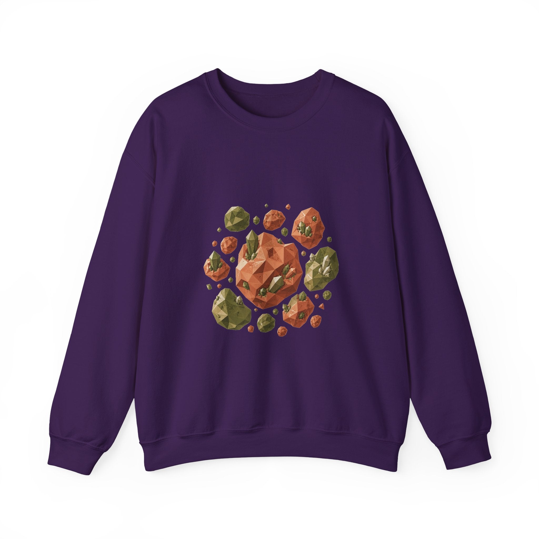 Matching Couple Sweatshirt - Comet & Asteroid Matching Couple Crewneck Sweatshirt Geometric Art His Hers Couple Gift - Design B