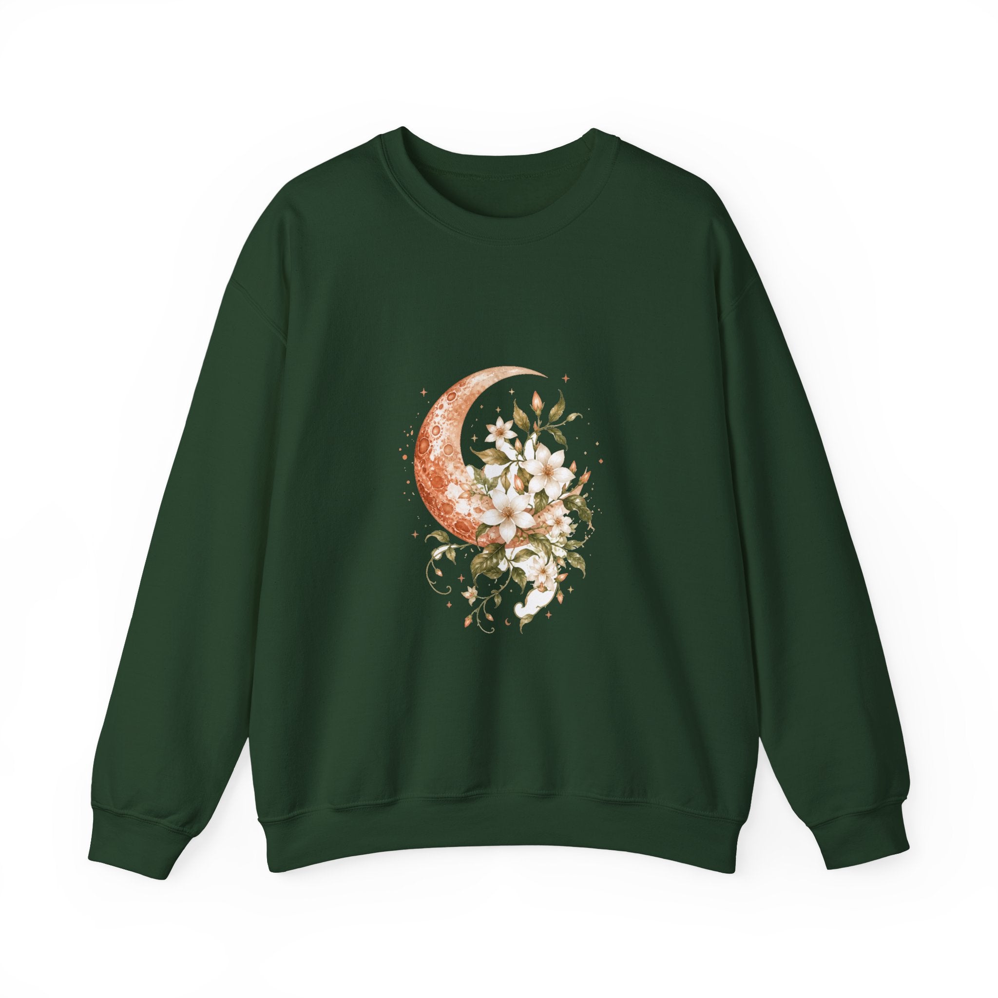 Matching Couple Sweatshirt - Sun & Moon Matching Couple Comfort Colors Crew Watercolor Art His Hers Birthday Gift - Design A