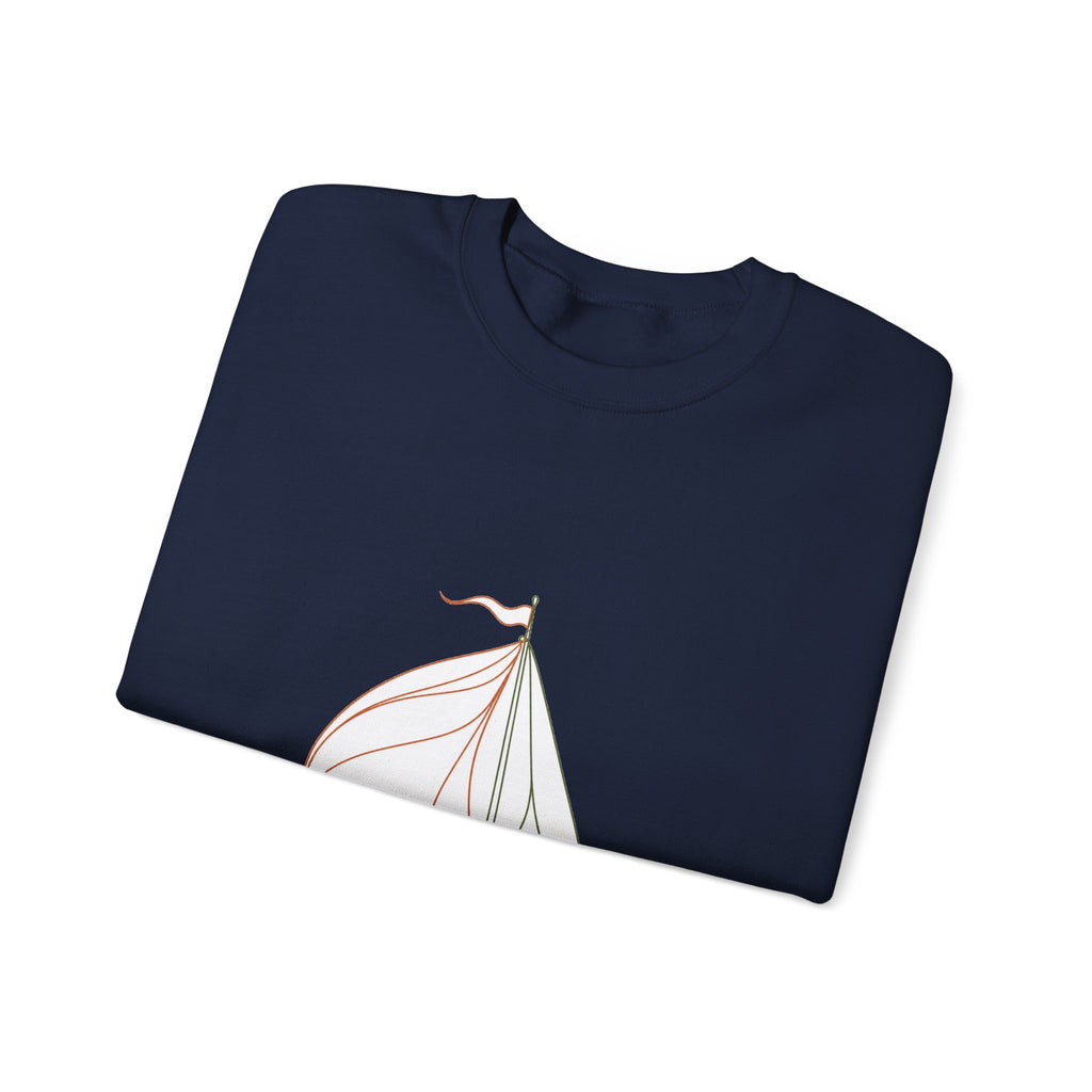 Matching Couple Sweatshirt - Anchor & Sail Matching Couple Crewneck Sweatshirt Minimalist Art His Hers Valentine Gift - Design B