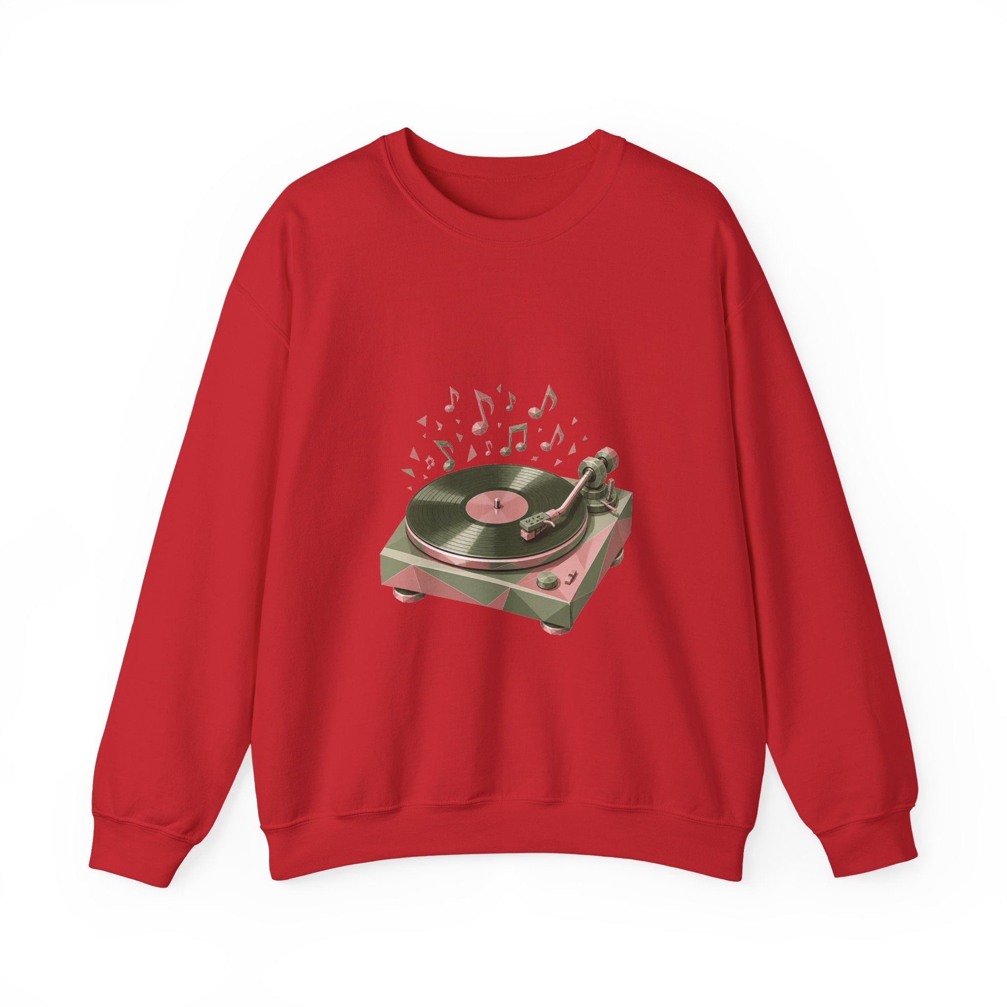 Matching Couple Sweatshirt - Vinyl & Cassette Matching Couple Comfort Colors Crew Geometric Art His Hers Love Gift - Design A