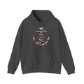 Matching Couple Sweatshirt - Anchor & Sail Matching Couple Hooded Sweatshirt Geometric Art His Hers Couple Gift - Design A