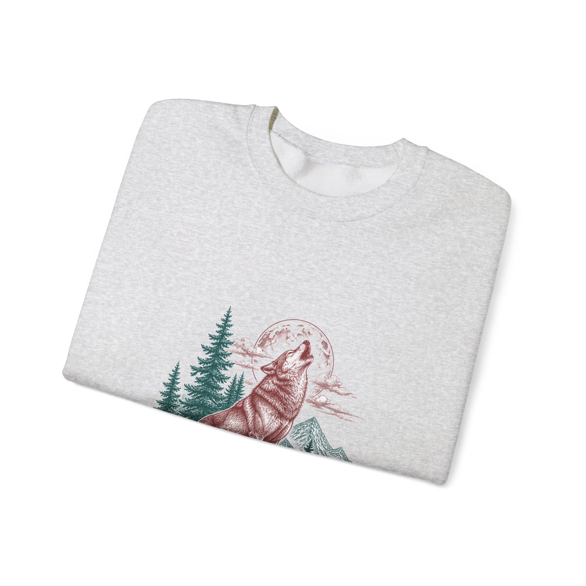 Matching Couple Sweatshirt - Wolf & Dove Matching Couple Comfort Colors Crew Vintage Art His Hers Honeymoon Gift - Design A