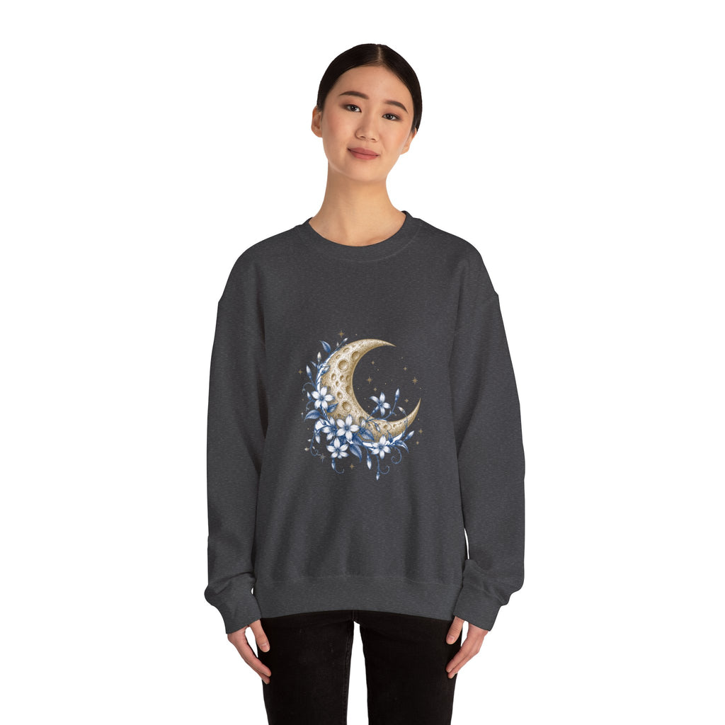 Matching Couple Sweatshirt - Sun & Moon Matching Couple Premium Fleece Sweatshirt Vintage Art His Hers Honeymoon Gift - Design A