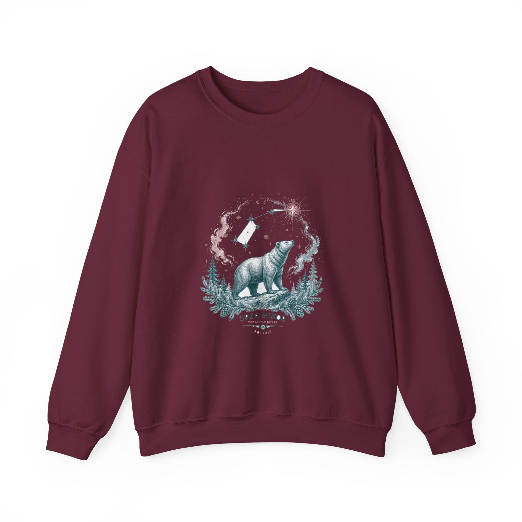 Matching Couple Sweatshirt - Big & Little Dipper Matching Couple Comfort Colors Crew Vintage Art His Hers Honeymoon Gift - Design B