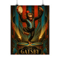 Dancing Monkey Wall Art Poster 24×36 Art Deco Bar Area Decor Maximalist Print