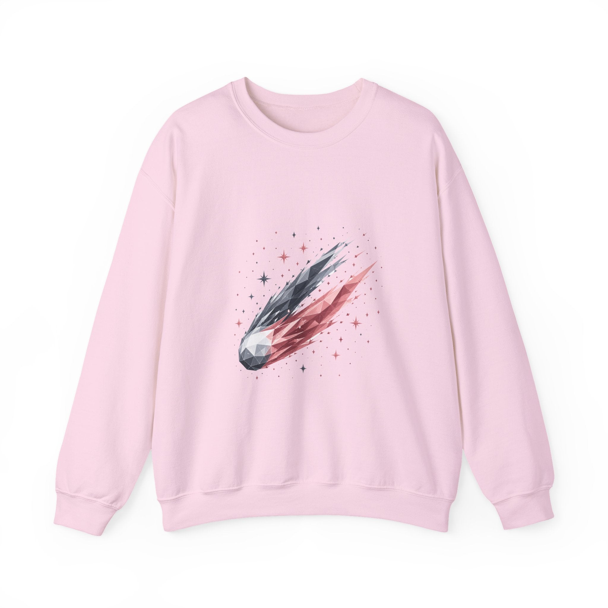 Matching Couple Sweatshirt - Comet & Asteroid Matching Couple Premium Fleece Sweatshirt Geometric Art His Hers Love Gift - Design A