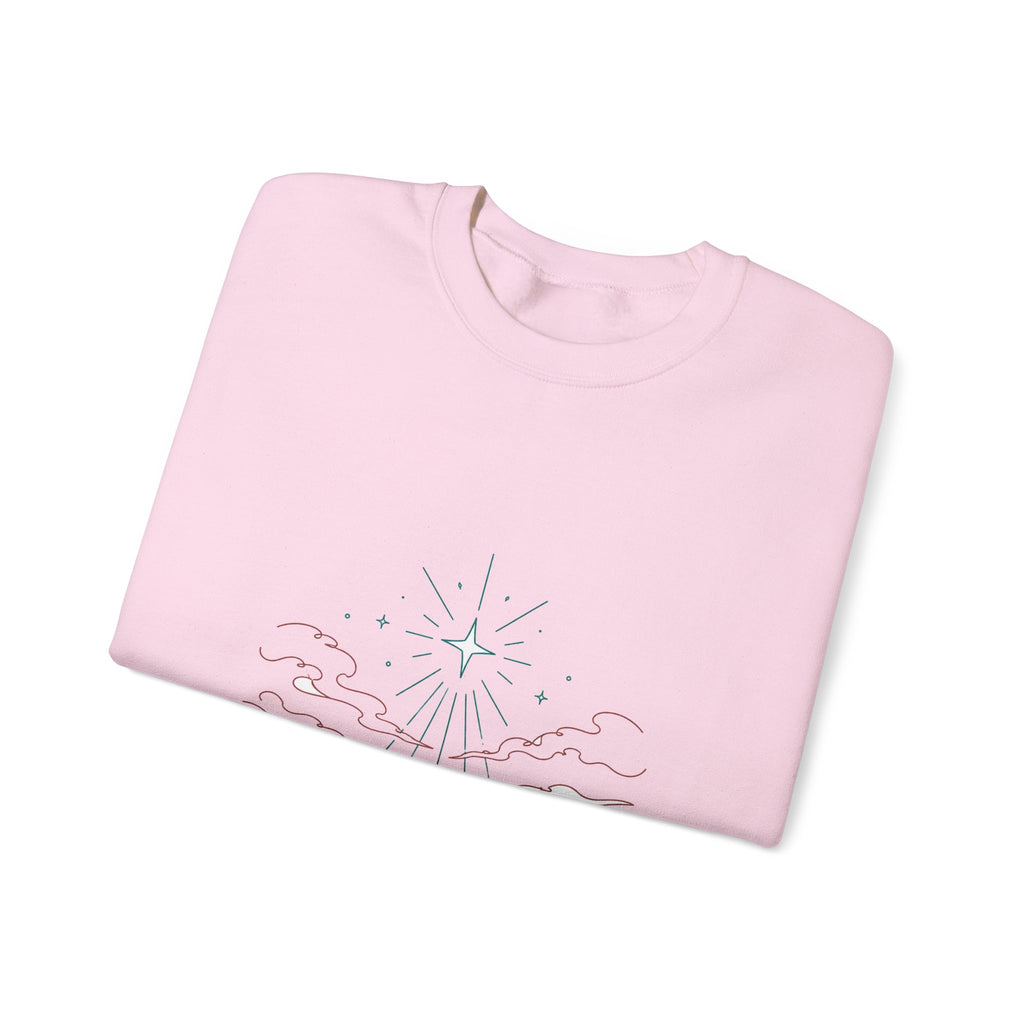 Matching Couple Sweatshirt - Evening & Morning Star Matching Couple Crewneck Sweatshirt Minimalist Art His Hers Valentine Gift - Design A