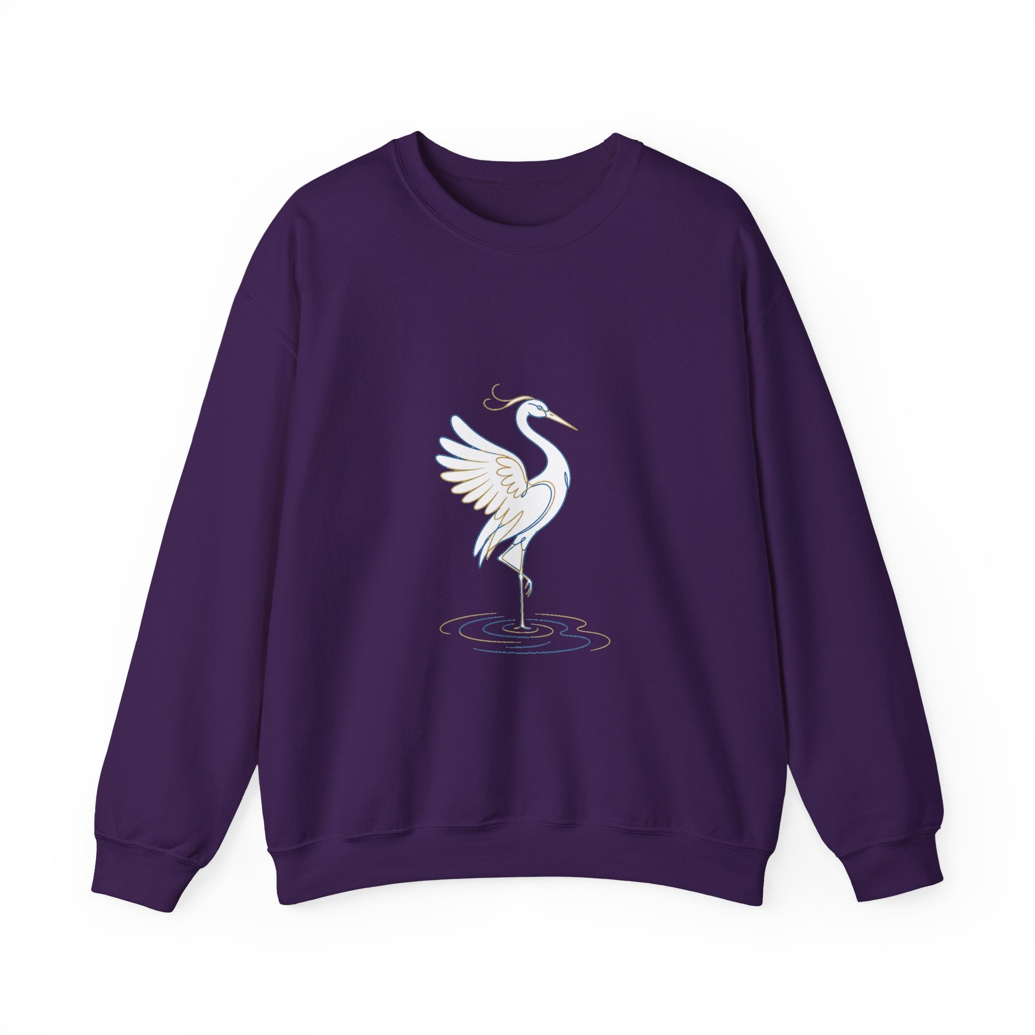Matching Couple Sweatshirt - Tiger & Crane Matching Couple Comfort Colors Crew Minimalist Art His Hers Christmas Gift - Design B