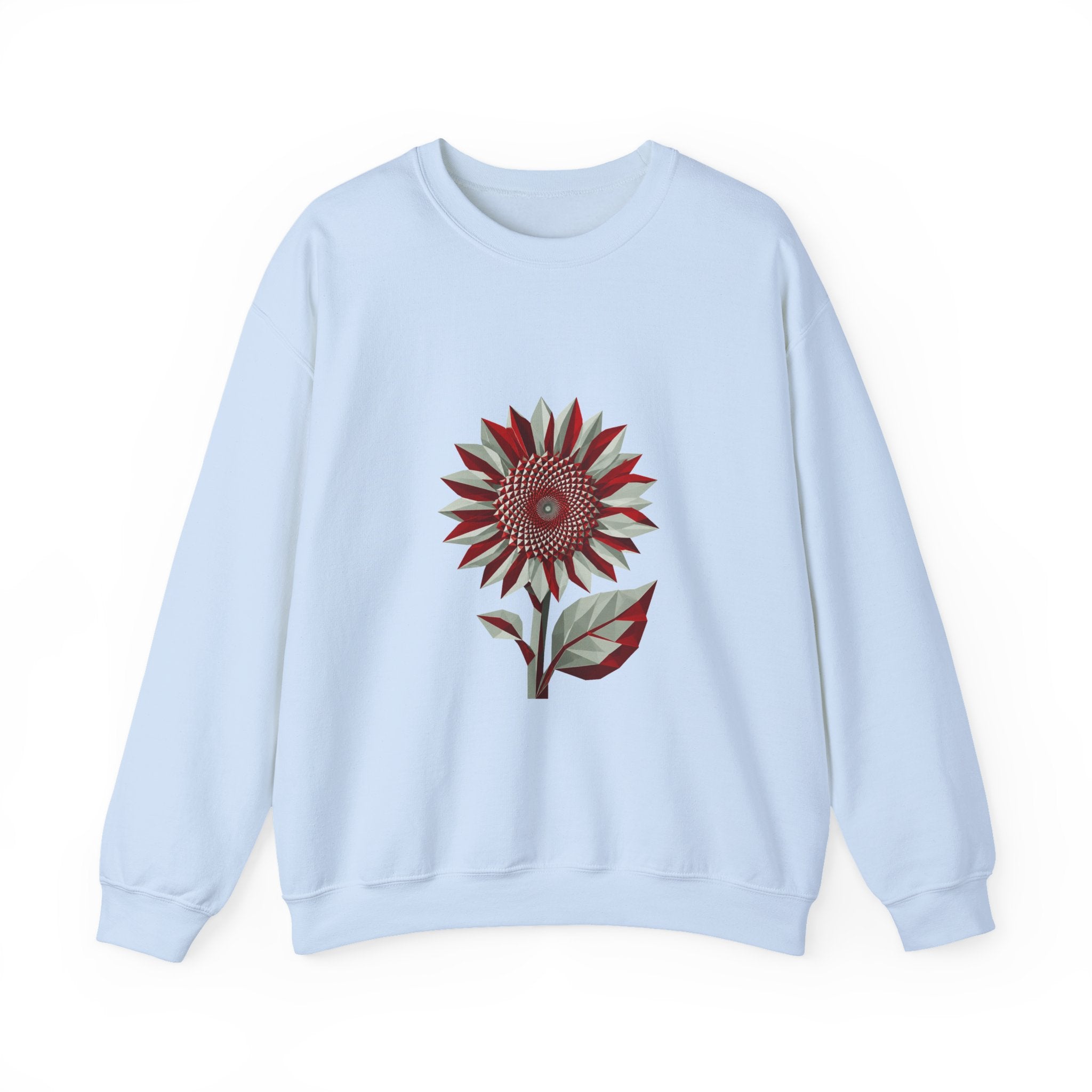 Matching Couple Sweatshirt - Sunflower & Moonflower Matching Couple Comfort Colors Crew Geometric Art His Hers Love Gift - Design A