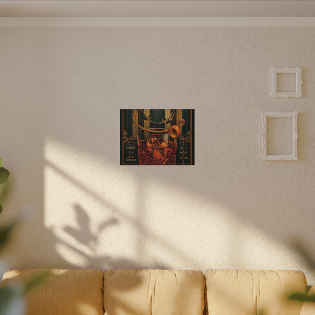 Negroni Trapeze Act Wall Art Canvas 16×20 Baroque Home Office Decor Maximalist Print