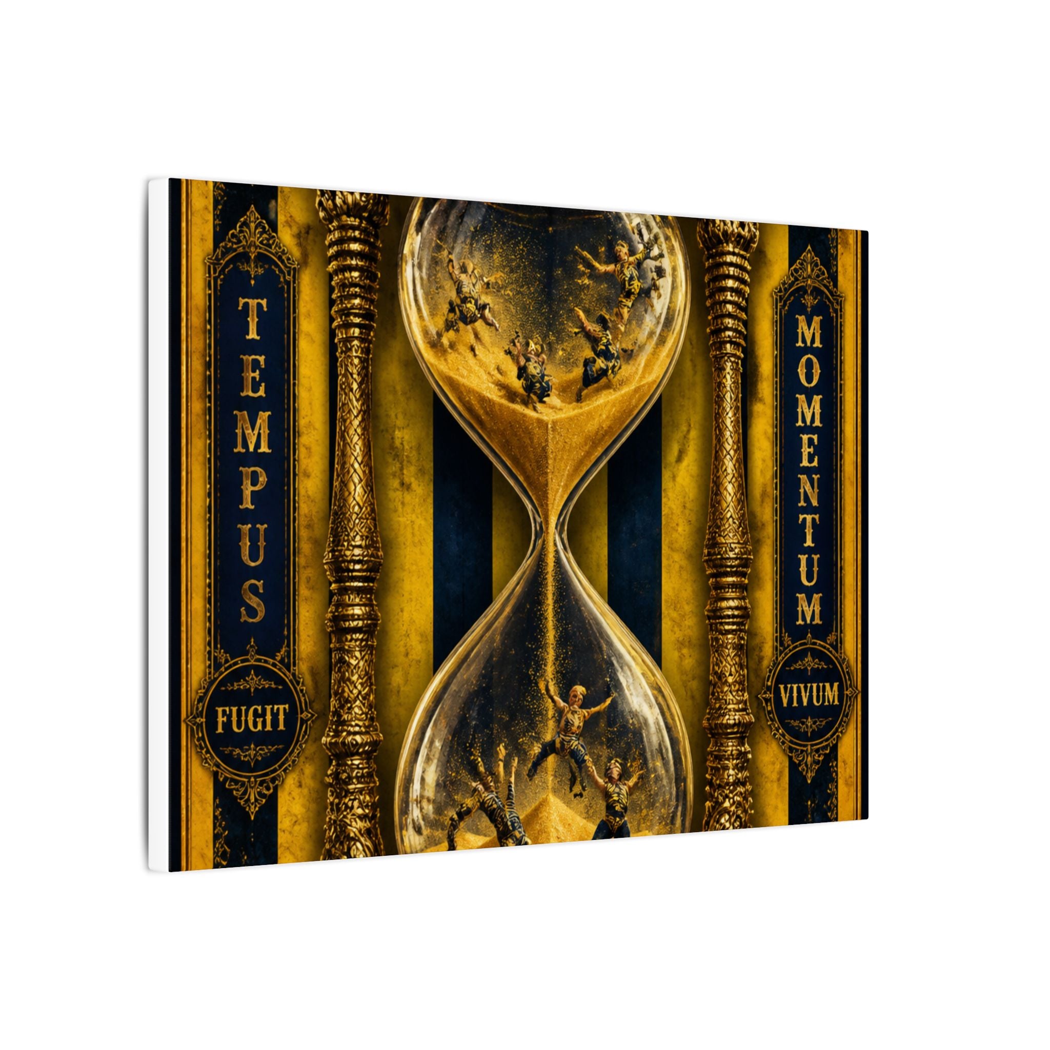 Hourglass Acrobats Wall Art Canvas 16×20 Baroque Home Office Decor Maximalist Print