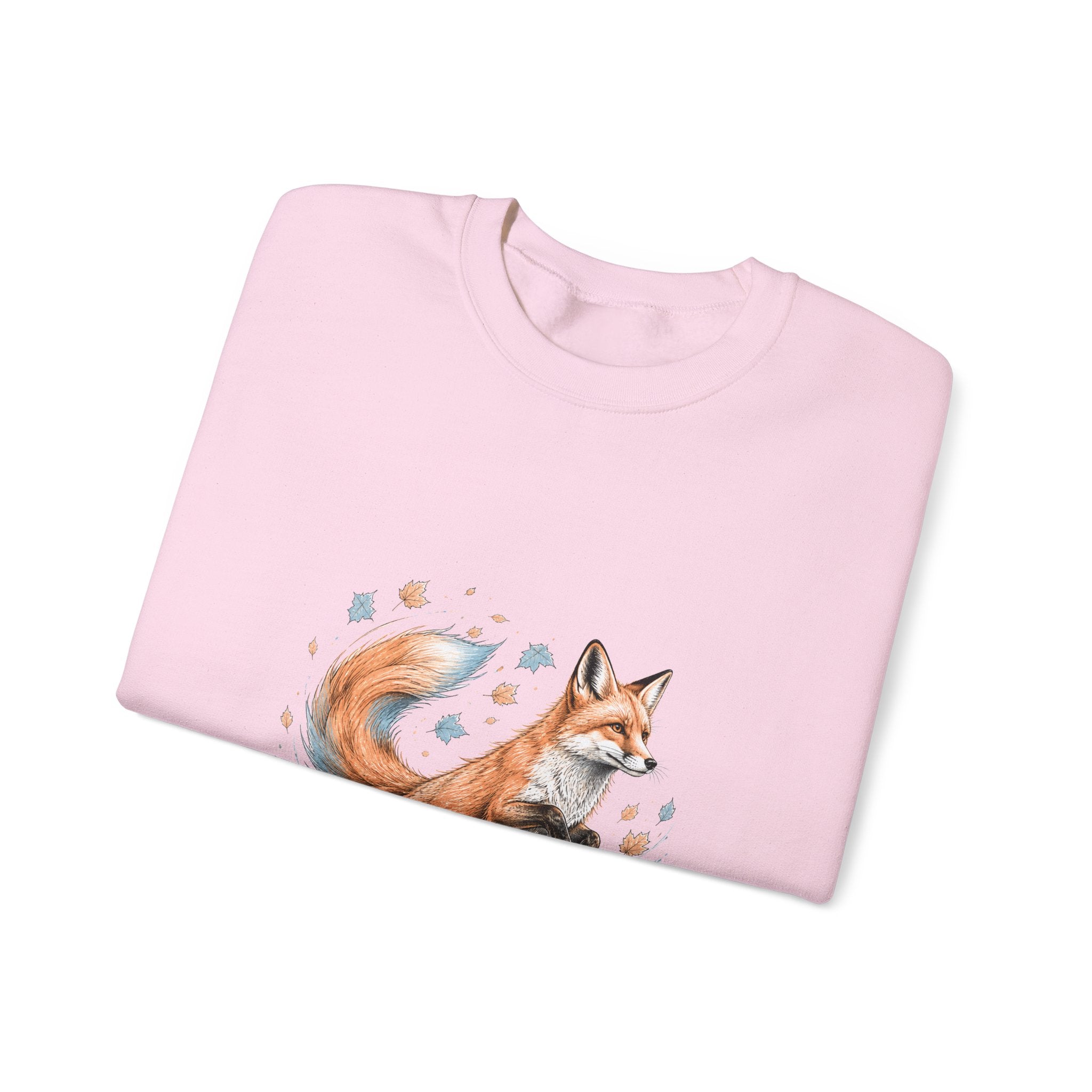 Matching Couple Sweatshirt - Fox & Rabbit Matching Couple Premium Fleece Sweatshirt Hand-Drawn Art His Hers Anniversary Gift - Design A