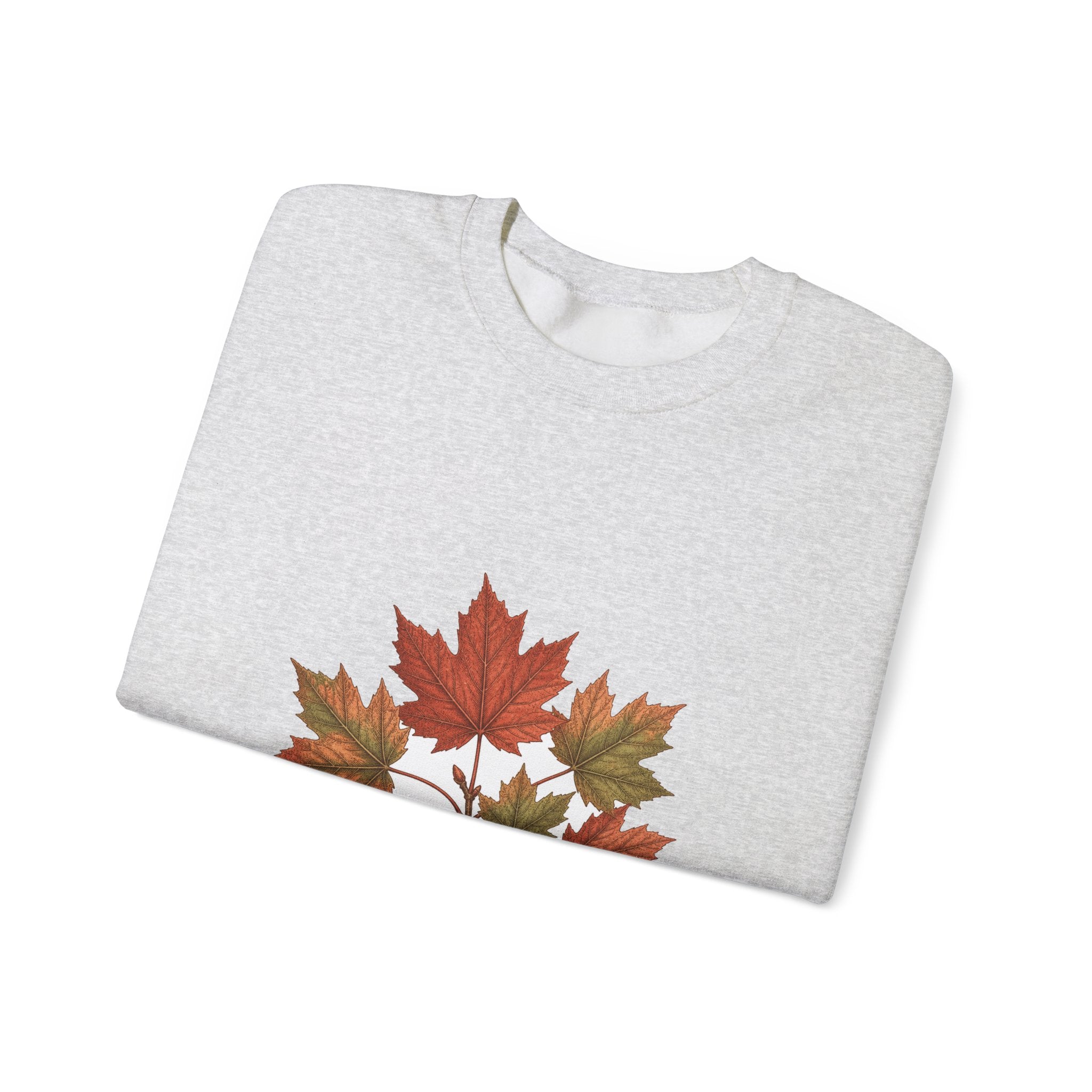 Matching Couple Sweatshirt - Cherry Blossom & Maple Leaf Matching Couple Comfort Colors Crew Vintage Art His Hers Honeymoon Gift - Design B