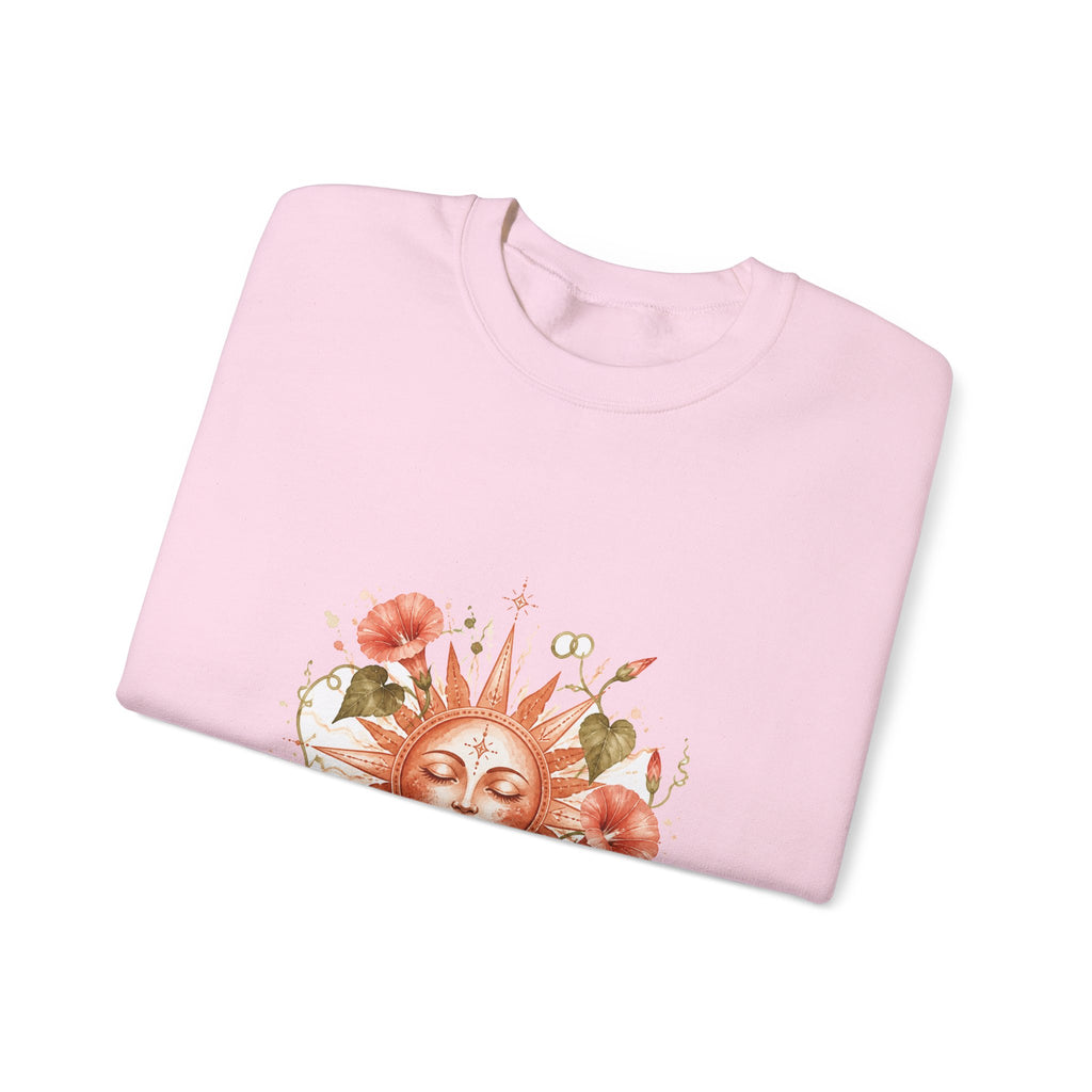 Matching Couple Sweatshirt - Sun & Moon Matching Couple Comfort Colors Crew Watercolor Art His Hers Birthday Gift - Design B
