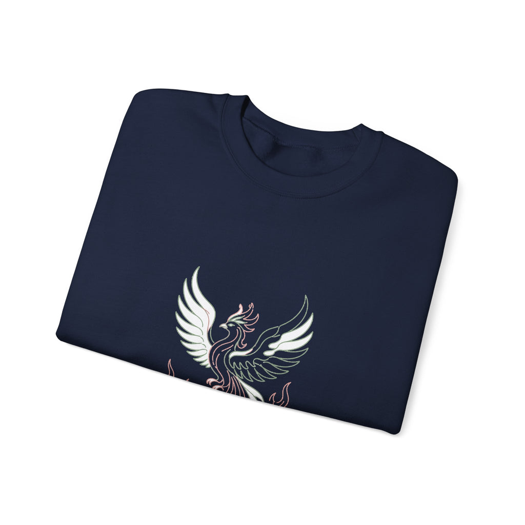 Matching Couple Sweatshirt - Dragon & Phoenix Matching Couple Premium Fleece Sweatshirt Minimalist Art His Hers Christmas Gift - Design B