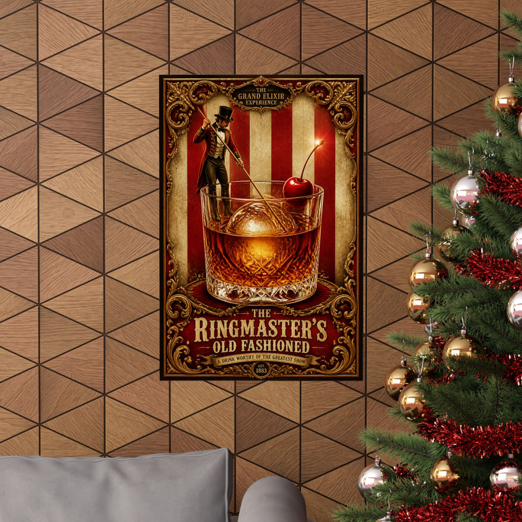 Old Fashioned Ringmaster Wall Art Poster 18×24 Baroque Home Office Decor Maximalist Print