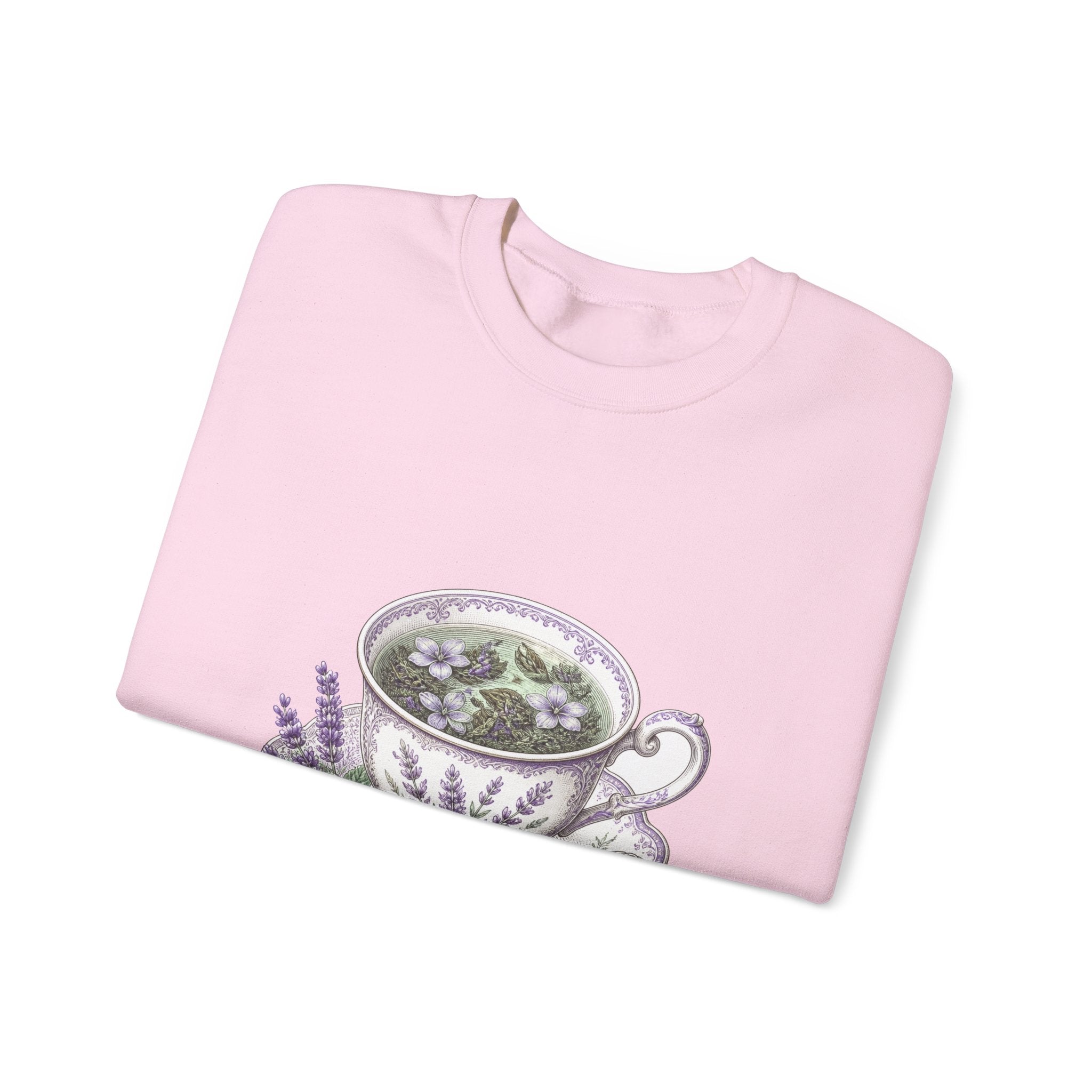 Matching Couple Sweatshirt - Coffee & Tea Matching Couple Premium Fleece Sweatshirt Vintage Art His Hers Honeymoon Gift - Design B