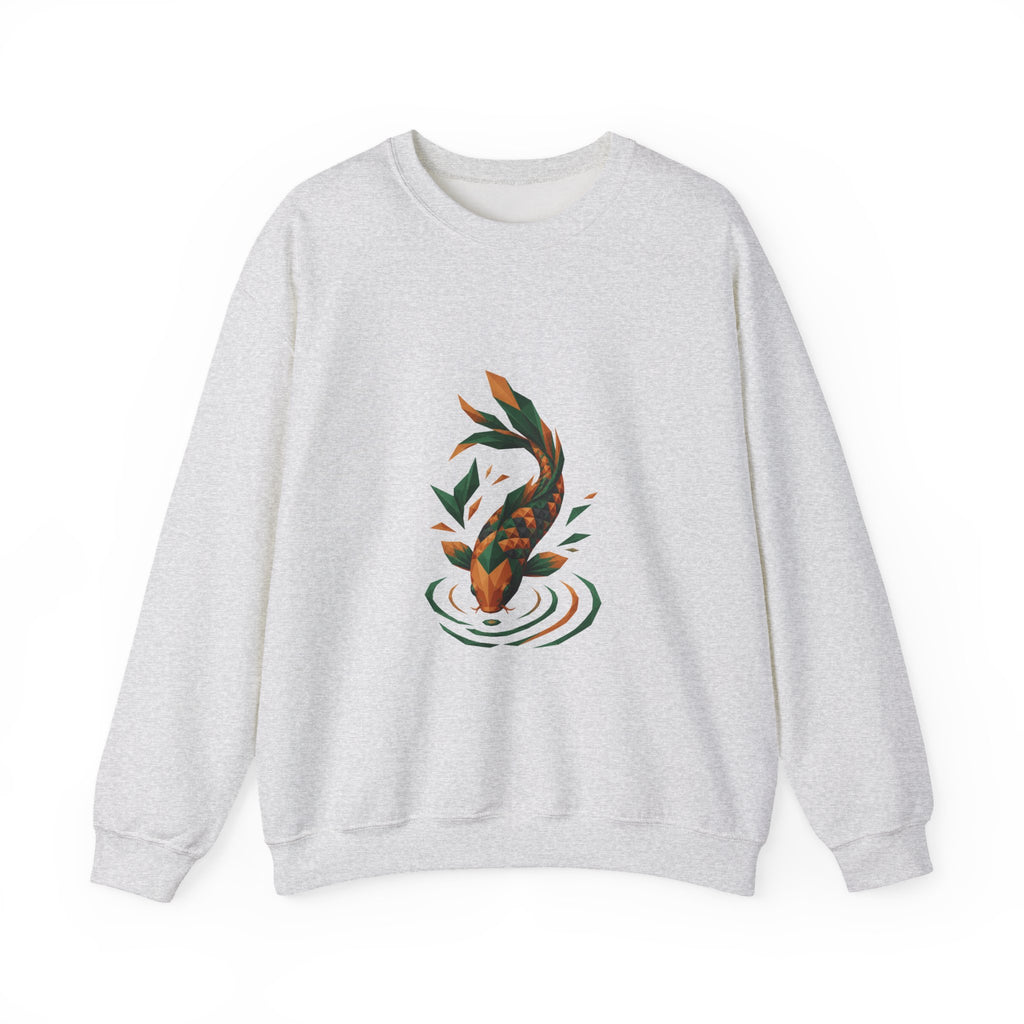 Matching Couple Sweatshirt - Koi Fish Yin Yang Matching Couple Comfort Colors Crew Geometric Art His Hers Love Gift - Design B