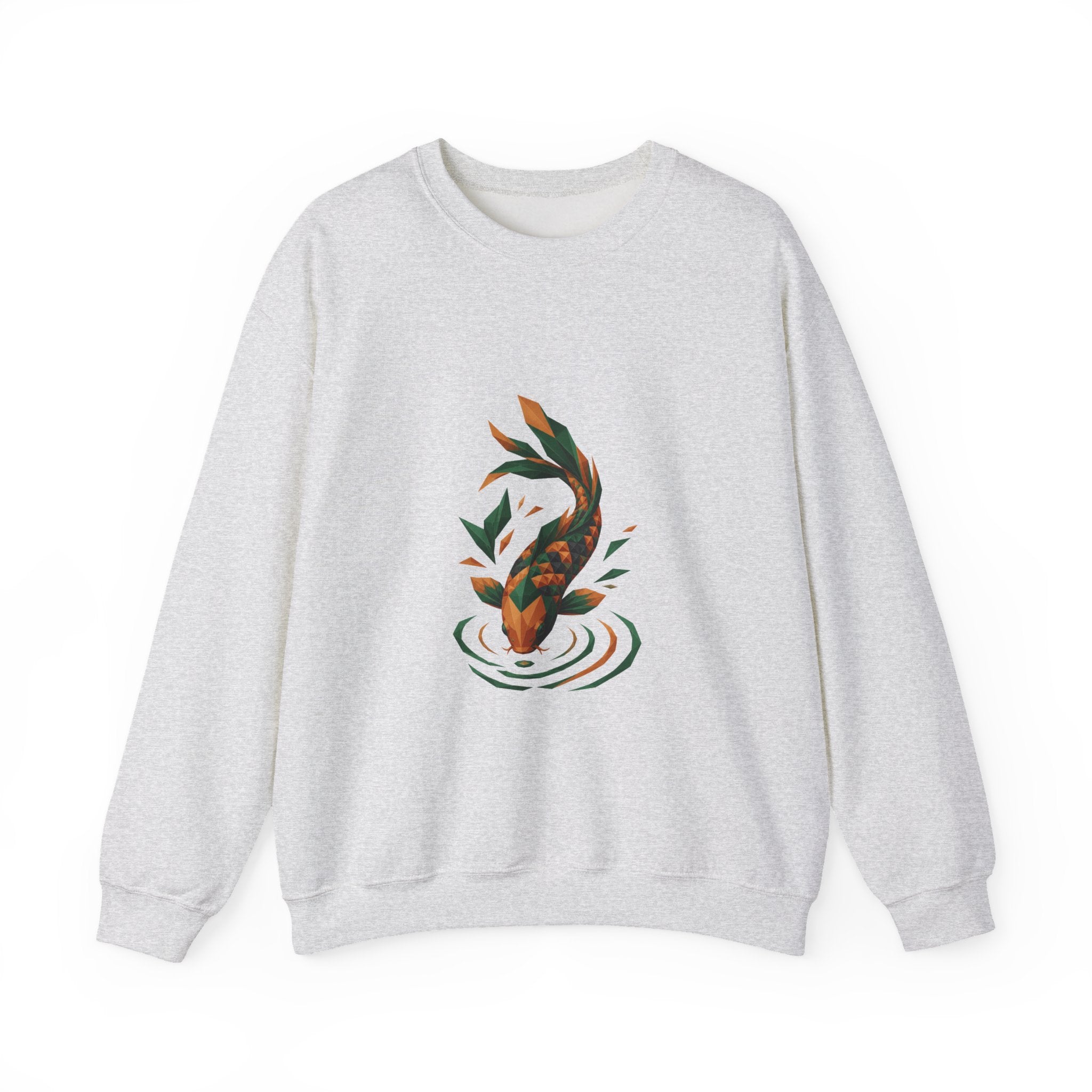 Matching Couple Sweatshirt - Koi Fish Yin Yang Matching Couple Comfort Colors Crew Geometric Art His Hers Love Gift - Design B