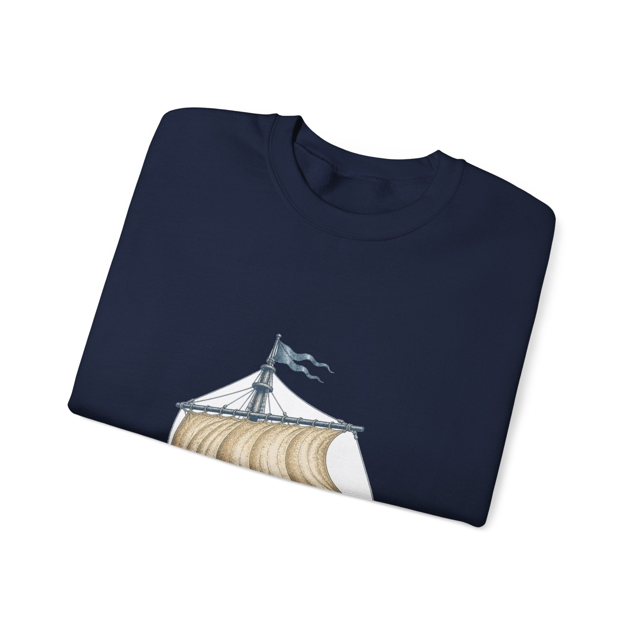 Matching Couple Sweatshirt - Anchor & Sail Matching Couple Premium Fleece Sweatshirt Vintage Art His Hers Honeymoon Gift - Design B