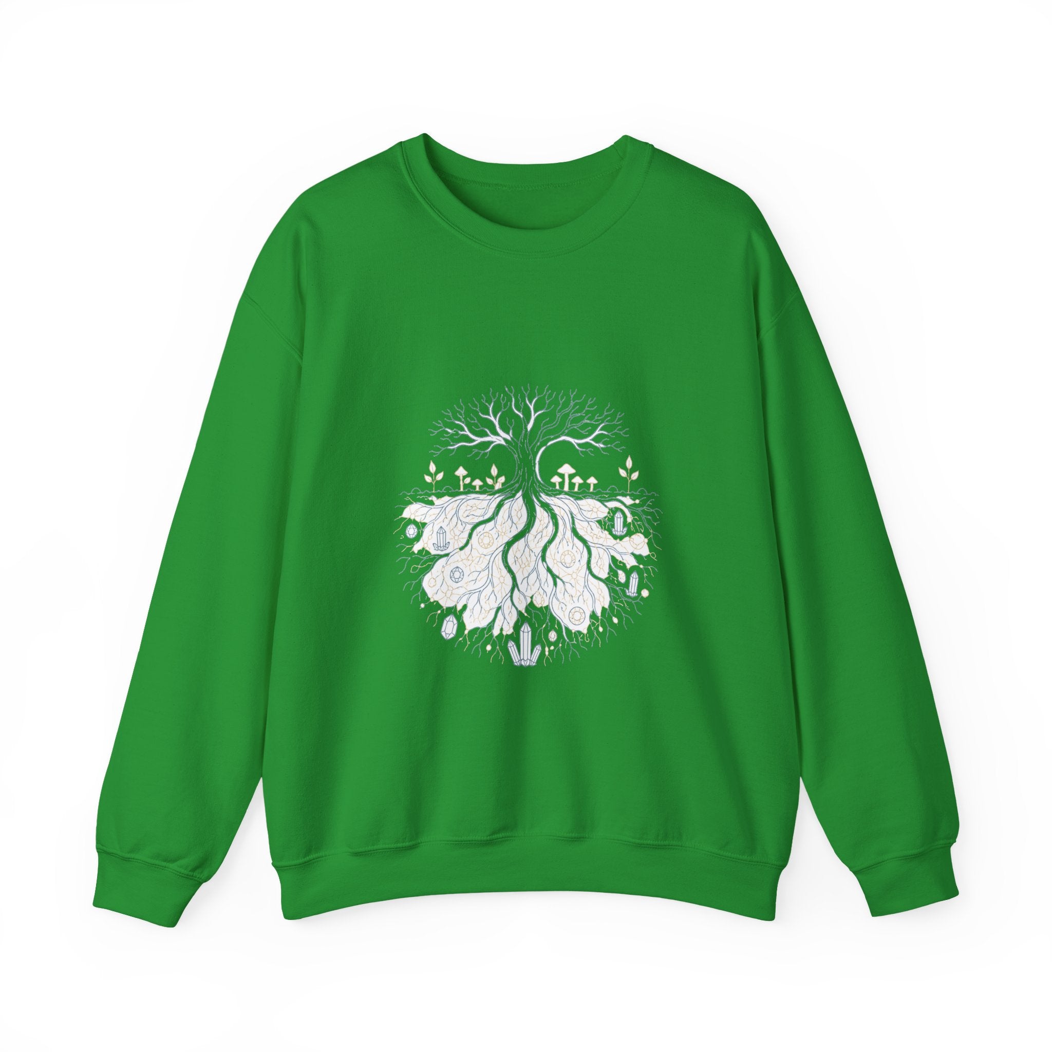 Matching Couple Sweatshirt - Ancient Oak & Deep Roots Matching Couple Premium Fleece Sweatshirt Minimalist Art His Hers Christmas Gift - Design B