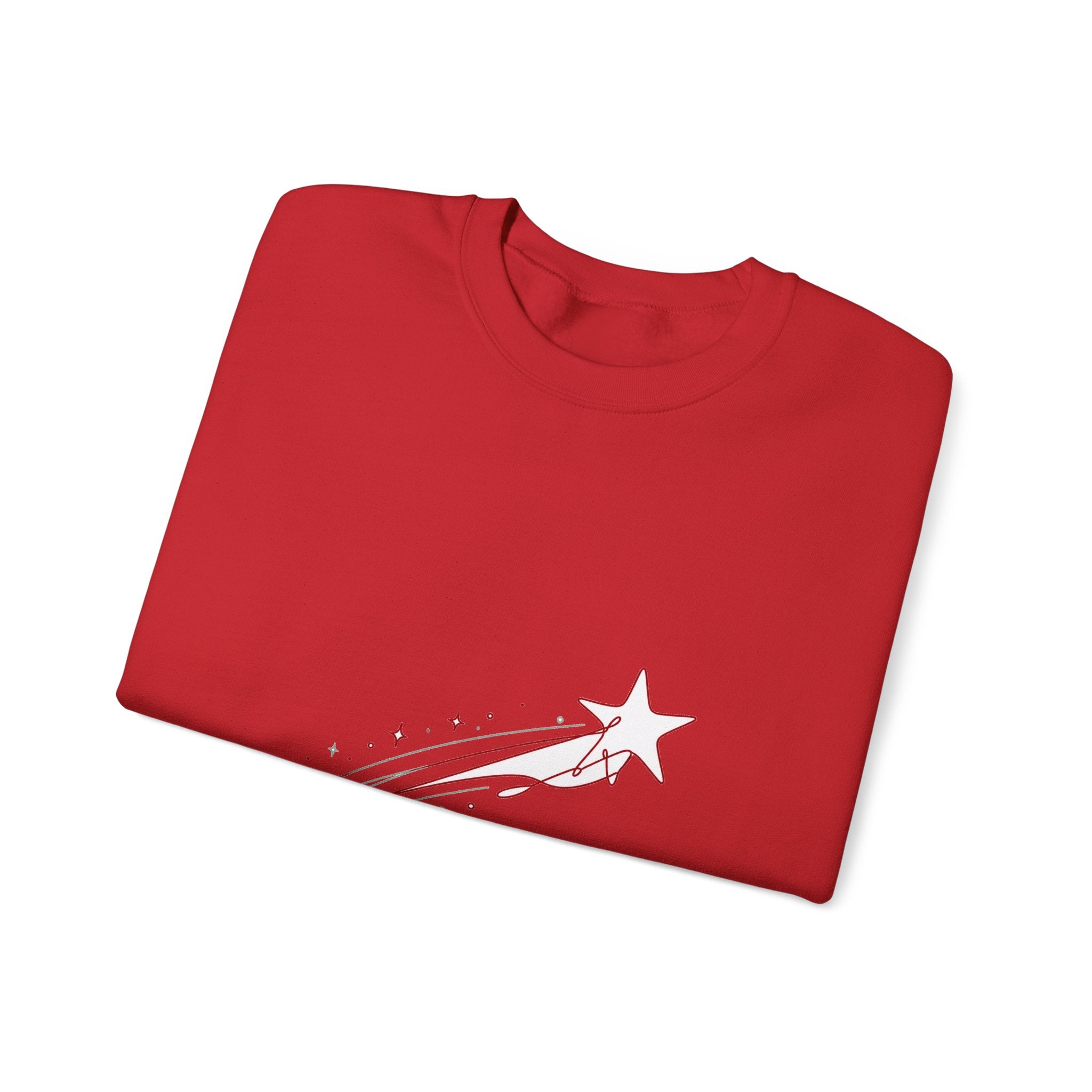 Matching Couple Sweatshirt - Shooting Star & North Star Matching Couple Crewneck Sweatshirt Minimalist Art His Hers Valentine Gift - Design A