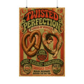 Pretzel Contortionist Wall Art Poster 24×36 Psychedelic Dining Room Decor Maximalist Print