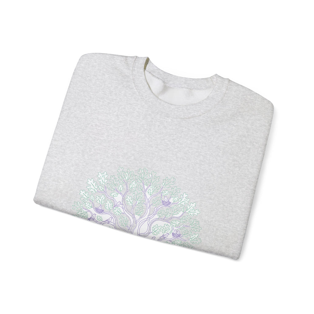 Matching Couple Sweatshirt - Ancient Oak & Deep Roots Matching Couple Comfort Colors Crew Minimalist Art His Hers Christmas Gift - Design A