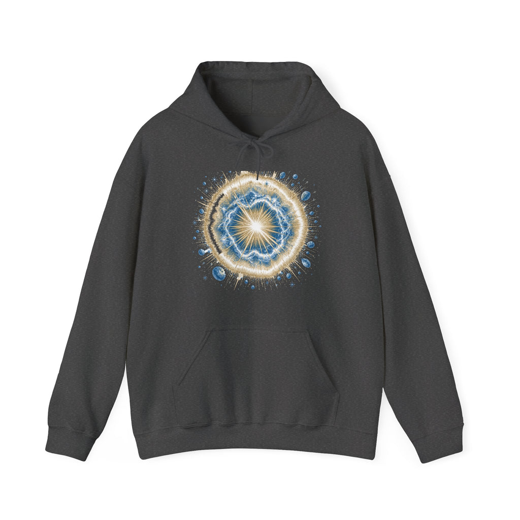 Matching Couple Sweatshirt - Galaxy & Supernova Matching Couple Hooded Sweatshirt Vintage Art His Hers Wedding Gift - Design B