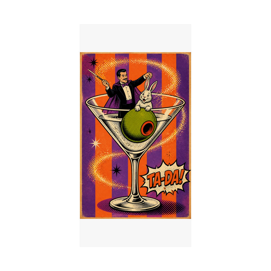 Martini Magician Wall Art Poster 18×24 Pop Art Living Room Decor Maximalist Print