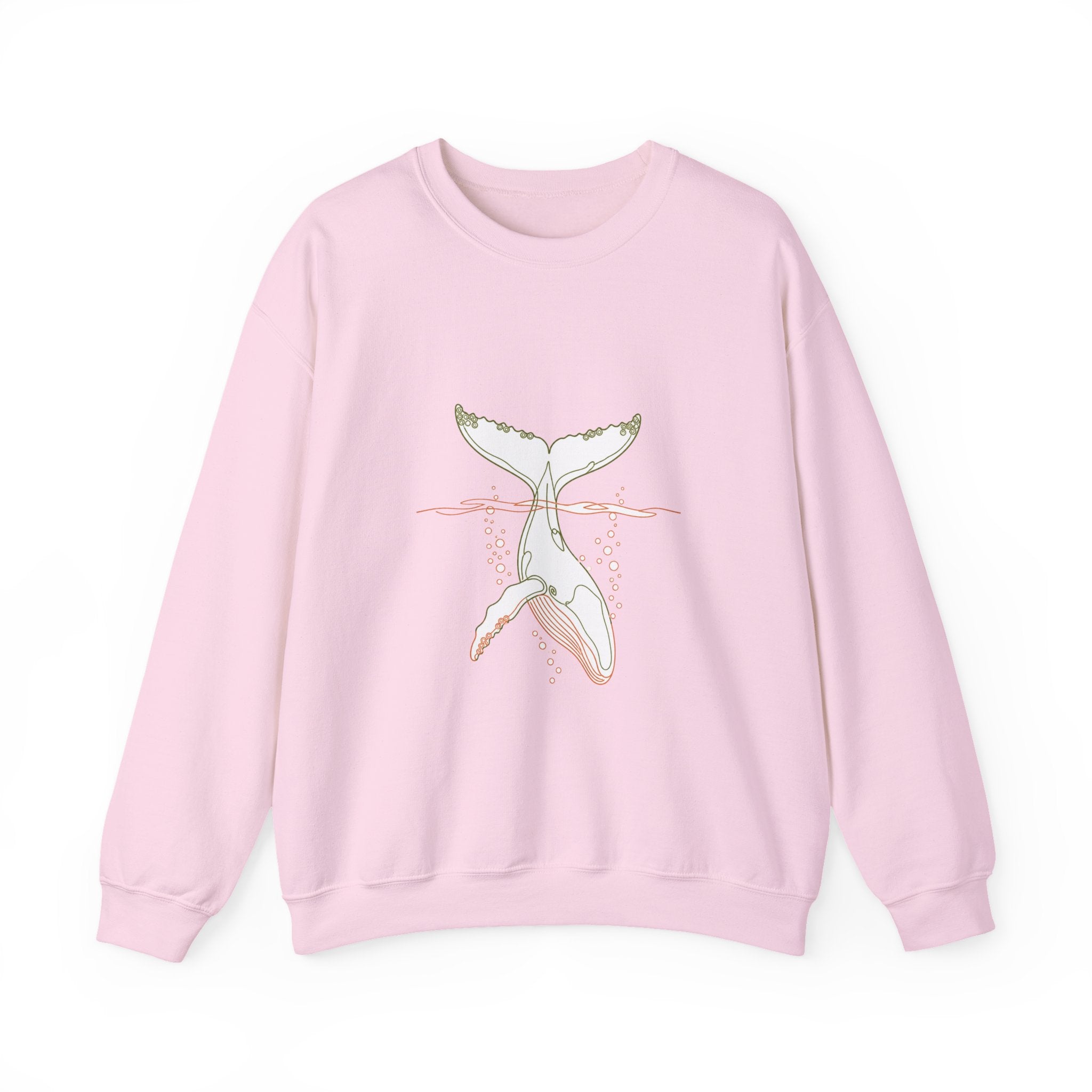Matching Couple Sweatshirt - Eagle & Whale Matching Couple Premium Fleece Sweatshirt Minimalist Art His Hers Christmas Gift - Design B