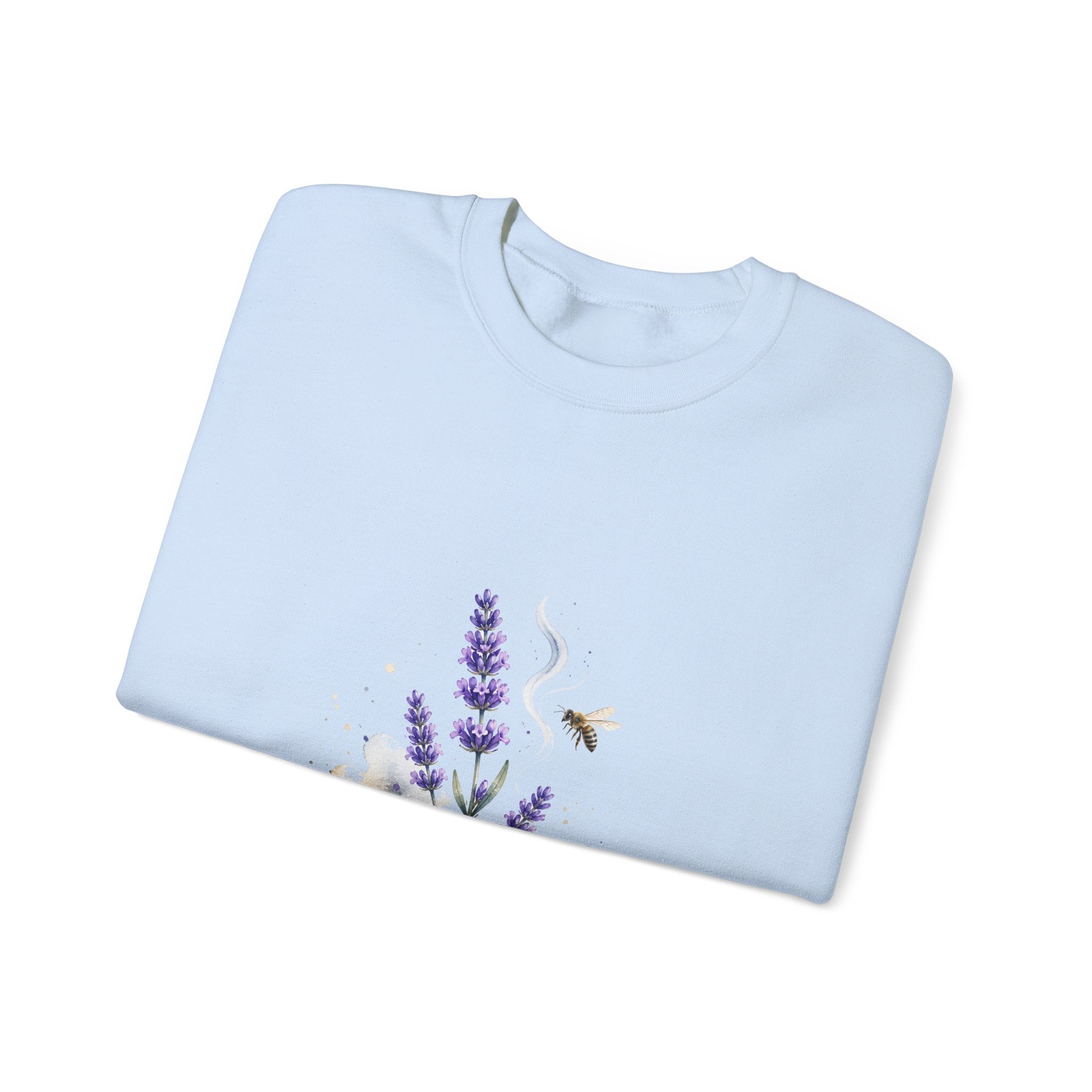 Matching Couple Sweatshirt - Lavender & Thistle Matching Couple Premium Fleece Sweatshirt Watercolor Art His Hers Birthday Gift - Design A