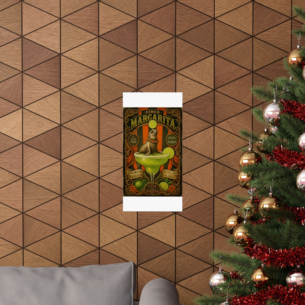Margarita Balancing Seal Wall Art Poster 18×24 Baroque Home Office Decor Maximalist Print