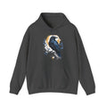 Matching Couple Sweatshirt - Raven & Swan Matching Couple Hooded Sweatshirt Hand-Drawn Art His Hers Best Friend Gift - Design A
