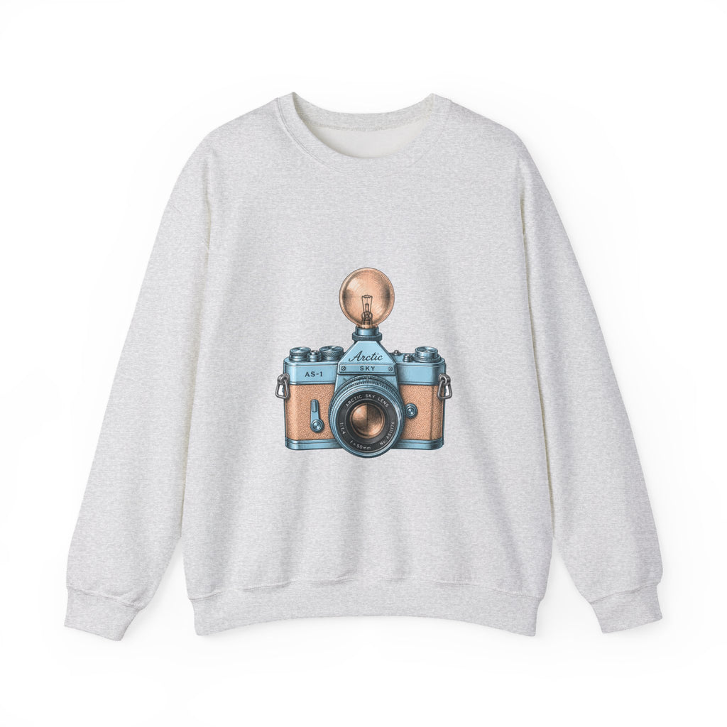 Matching Couple Sweatshirt - Camera & Film Matching Couple Crewneck Sweatshirt Vintage Art His Hers Wedding Gift - Design A