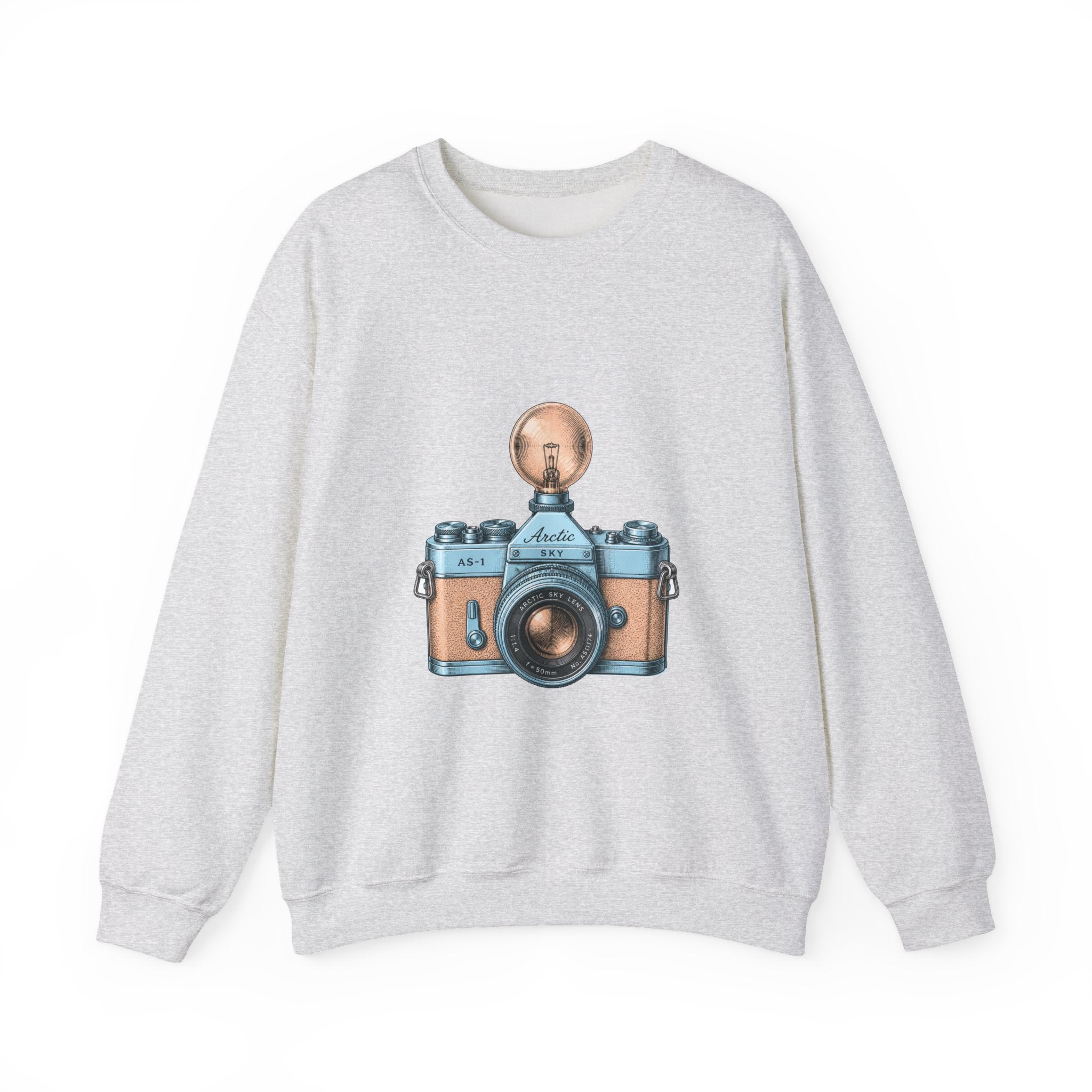 Matching Couple Sweatshirt - Camera & Film Matching Couple Crewneck Sweatshirt Vintage Art His Hers Wedding Gift - Design A