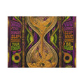 Hourglass Acrobats Wall Art Canvas 24×36 Psychedelic Dining Room Decor Maximalist Print