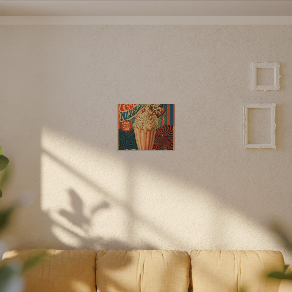 Milkshake Slide Clown Wall Art Canvas 24×36 Psychedelic Dining Room Decor Maximalist Print