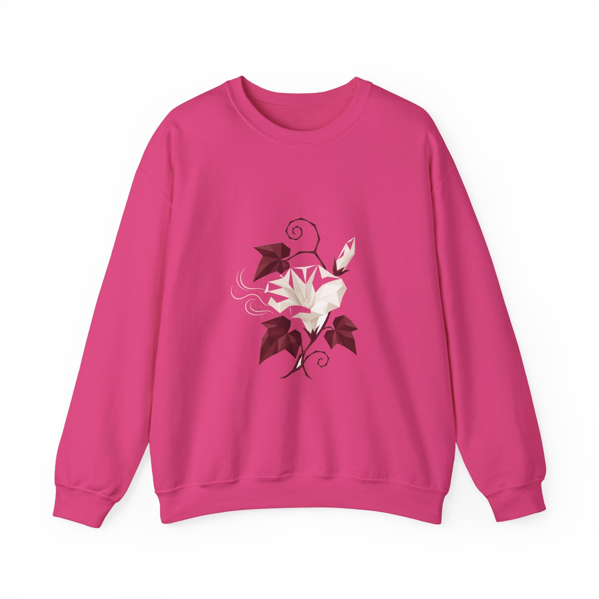 Matching Couple Sweatshirt - Sunflower & Moonflower Matching Couple Premium Fleece Sweatshirt Geometric Art His Hers Love Gift - Design B