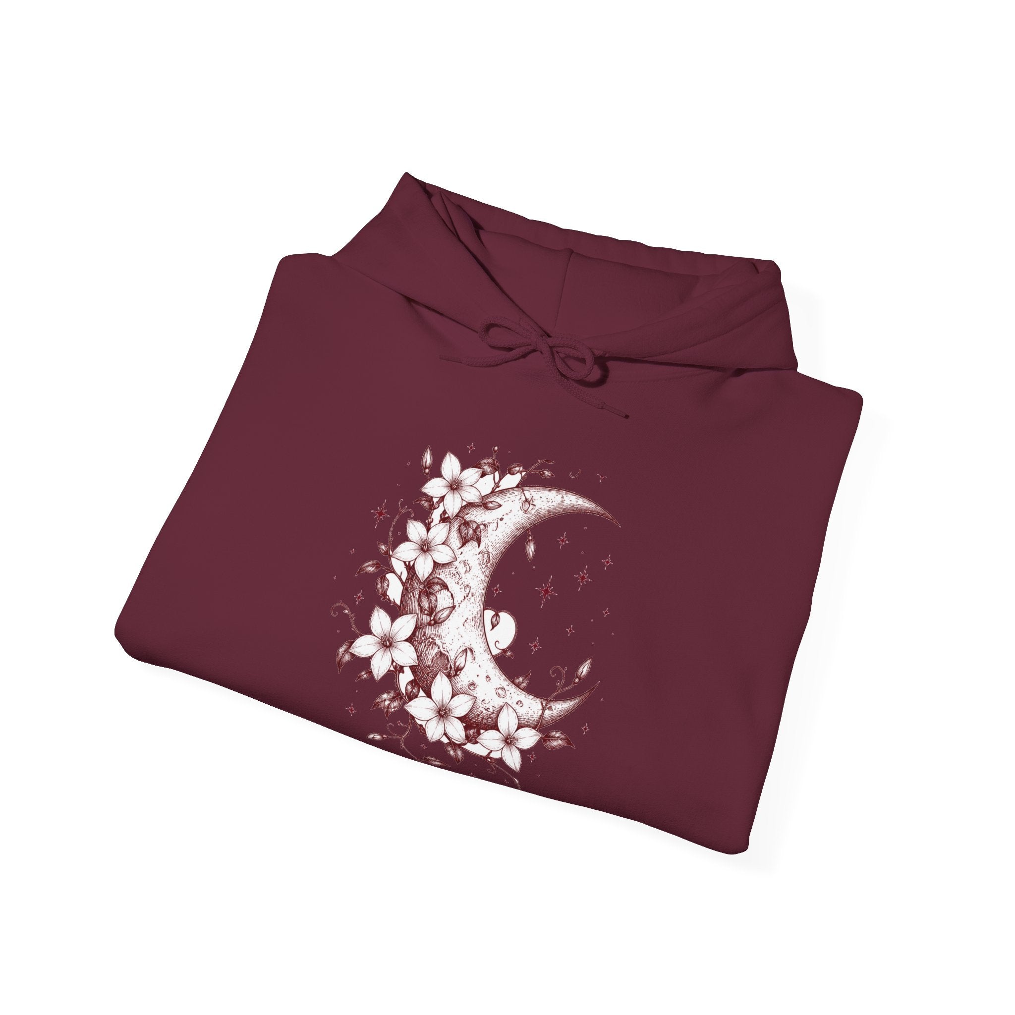 Matching Couple Sweatshirt - Sun & Moon Matching Couple Hooded Sweatshirt Hand-Drawn Art His Hers Best Friend Gift - Design A
