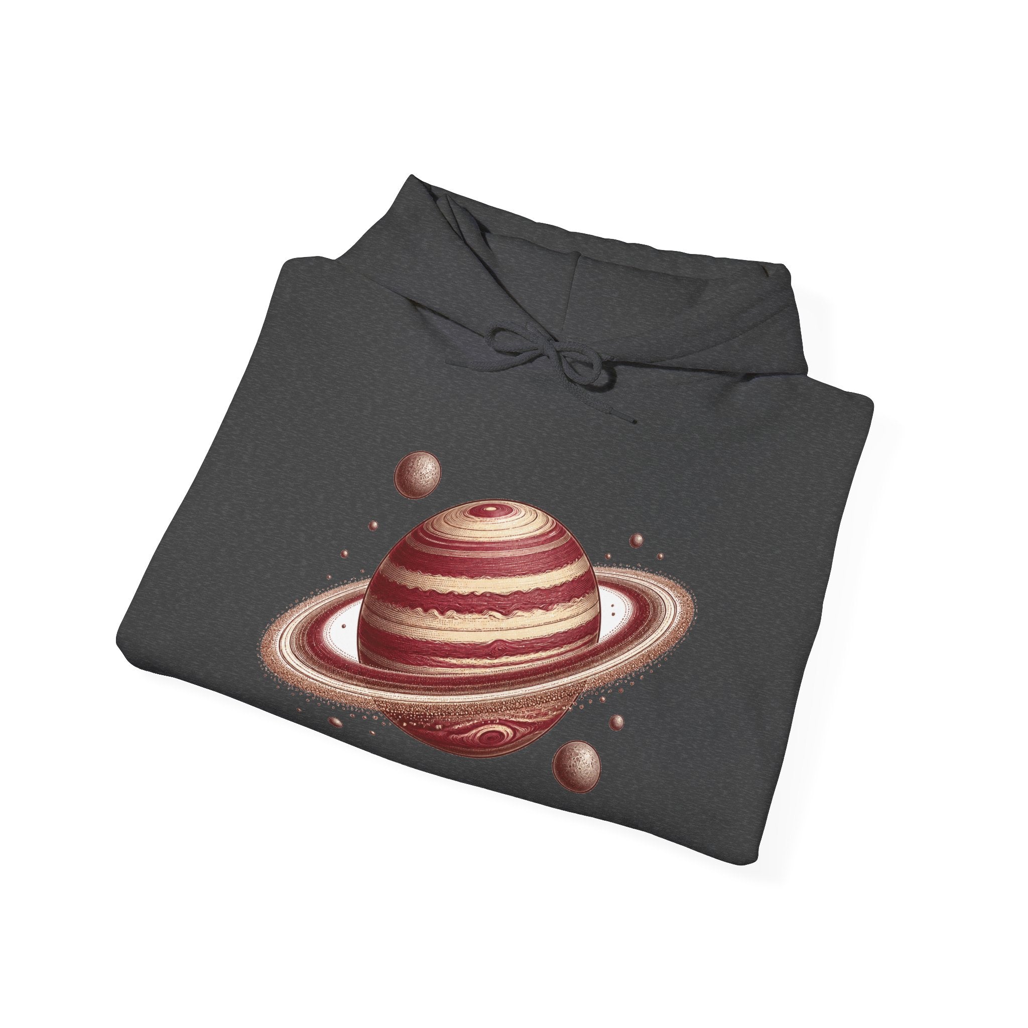 Matching Couple Sweatshirt - Astronaut & Planet Matching Couple Hooded Sweatshirt Vintage Art His Hers Wedding Gift - Design B