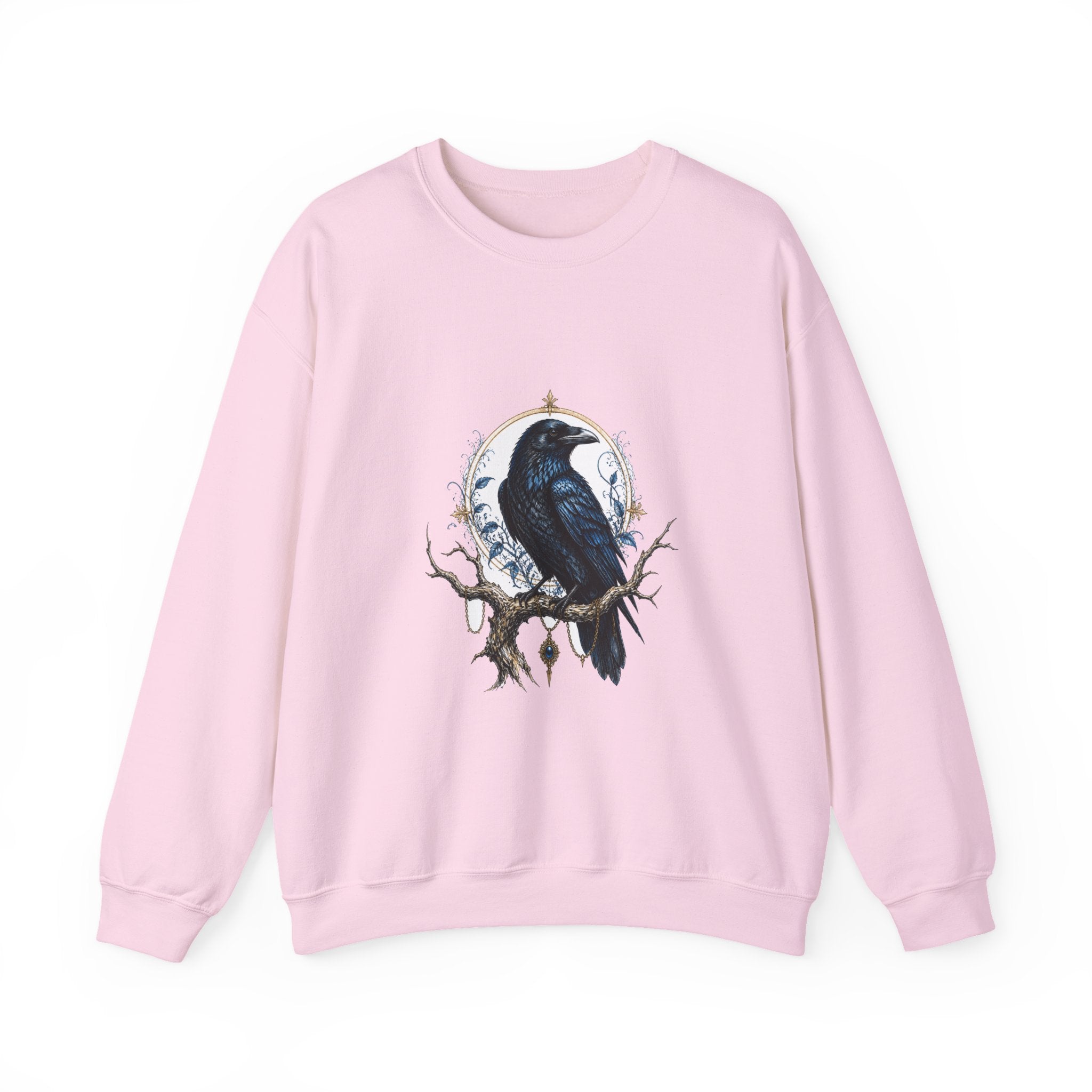Matching Couple Sweatshirt - Raven & Swan Matching Couple Crewneck Sweatshirt Hand-Drawn Art His Hers Best Friend Gift - Design A