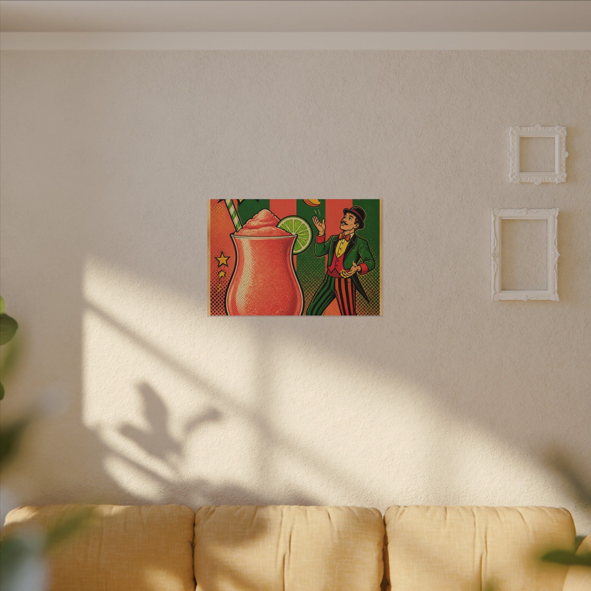 Daiquiri Fruit Juggler Wall Art Canvas 16×20 Pop Art Living Room Decor Maximalist Print