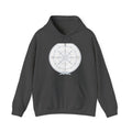 Matching Couple Sweatshirt - Compass North & South Matching Couple Hooded Sweatshirt Minimalist Art His Hers Valentine Gift - Design A