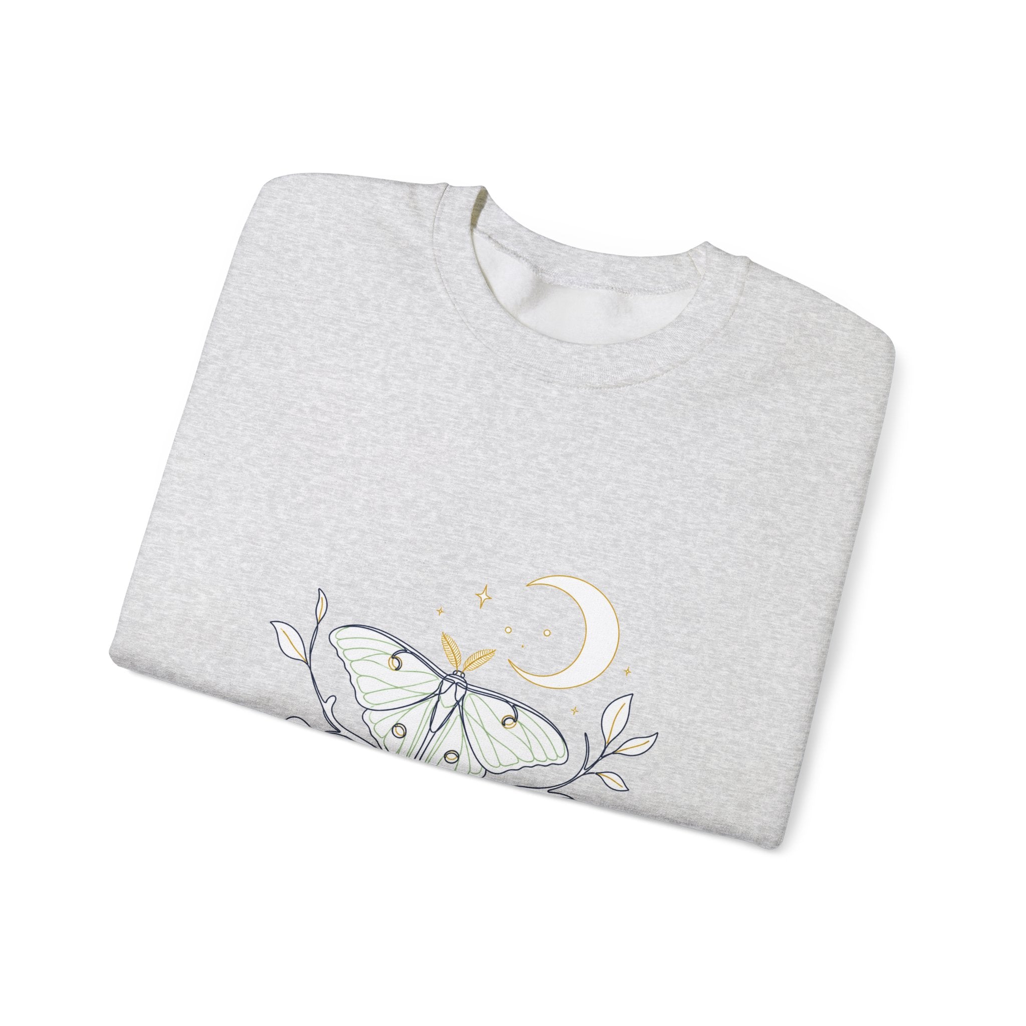 Matching Couple Sweatshirt - Butterfly & Moth Matching Couple Premium Fleece Sweatshirt Minimalist Art His Hers Christmas Gift - Design B